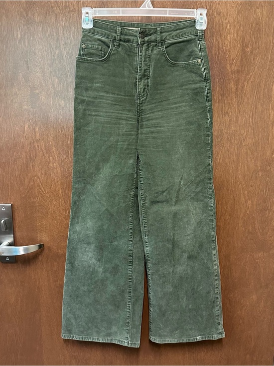 Pilcro Pants - Anthropologie Pilcro High Waisted Corduroy pants size 25 wide leg boho 90s